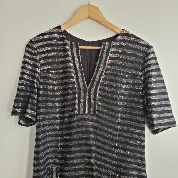 Nanette Lepore Kingdom Key Striped Dress Size 10 - Picture 5 of 12